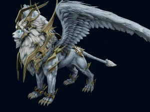 3D Achates Lion Quad 3D Model