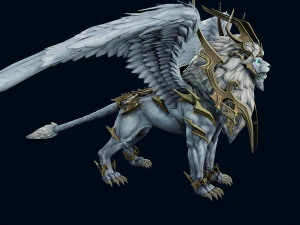 3D Achates Lion Quad 3D Model