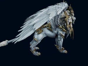 3D Achates Lion Quad 3D Model