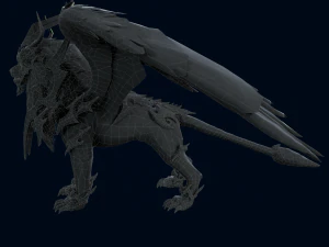 3D Achates Lion Quad 3D Model