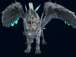 3D Gryphon Eagle Beast 3D Модель