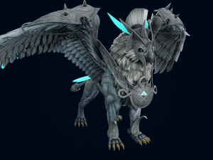 3D Gryphon Eagle Beast 3D Модель