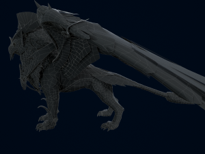3D Gryphon Eagle Beast 3D Модель