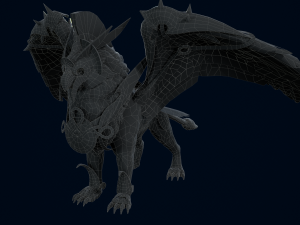 3D Gryphon Eagle Beast 3D Модель