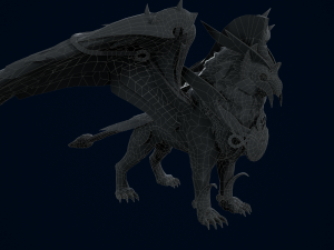 3D Gryphon Eagle Beast 3D Модель