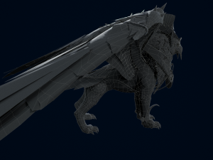 3D Gryphon Eagle Beast 3D Модель