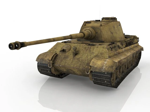 WWII Tank 3D Model .c4d .max .obj .3ds .fbx .stl .blend