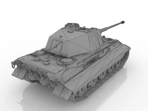 WWII Tank 3D Model