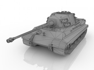 Tank World War II Model 3D