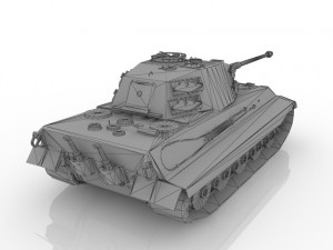 Tank World War II Model 3D