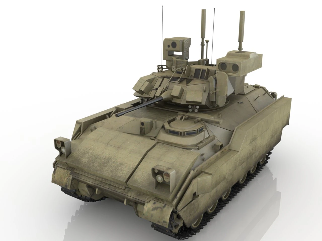 Tank 3D Model .c4d .max .obj .3ds .fbx .stl .blend 