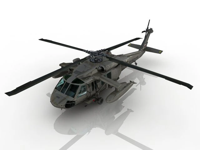 Helicopter 3D Model .c4d .max .obj .3ds .fbx .stl .blend 