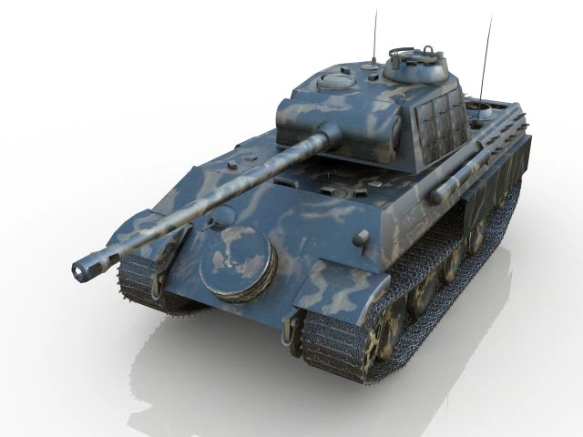 Tank 3D Model .c4d .max .obj .3ds .fbx .stl .blend 