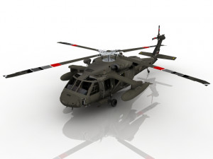 Helicopter Military 3D 3D Model