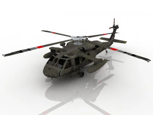 헬리콥터 군사 3D 3D 모델