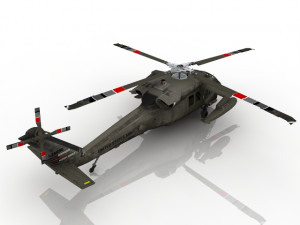 Helicopter Military 3D Model 3D