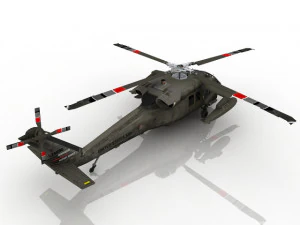 Helicopter Military 3D 3D Model