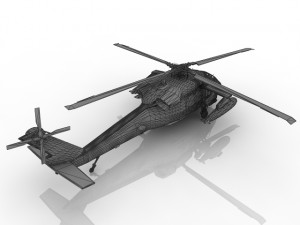 Helicopter Military 3D Model 3D