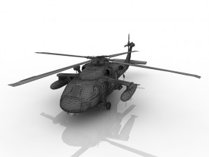 Helicopter Military 3D Model 3D