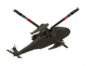 Helicopter Military 3D Model 3D
