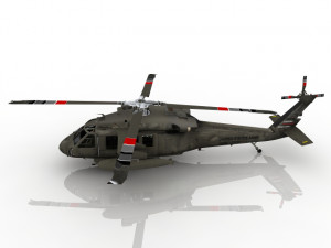 Helicopter Military 3D Model 3D