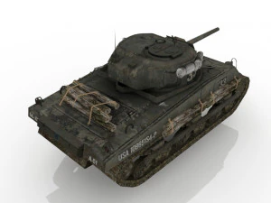 WWII Tank USA 3D Model