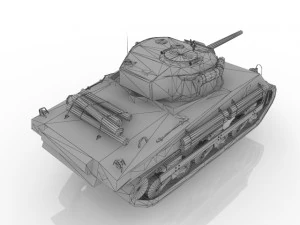 WWII Tank USA 3D Model