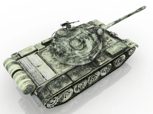 T-55 - Soviet medium tank 3D 3D Model