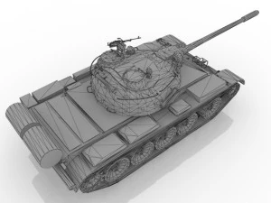 T-55 - Soviet medium tank 3D 3D Model