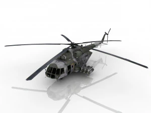 Militaire helikopter 3D 3D Model