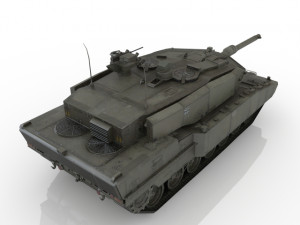 German tank from World War II 3D Model