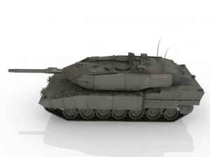 German tank from World War II 3D Model