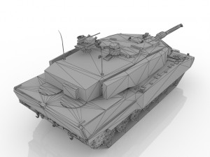 German tank from World War II 3D Model