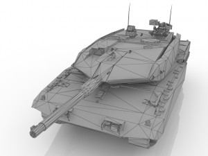 German tank from World War II 3D Model
