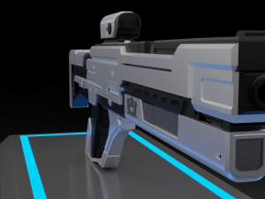 The SciFi Weapon 3D Model