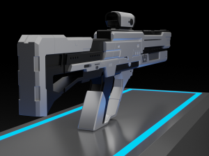 The SciFi Weapon 3D Модель