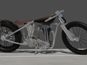 14092018HazanJAP500BobberPipeburn05 Model 3D