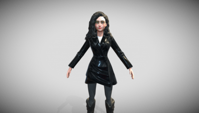 3d female character Modèle 3D .c4d .max .obj .3ds .fbx .stl .blend 