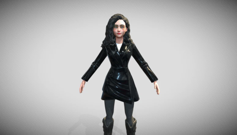 3d female character 3D Model .c4d .max .obj .3ds .fbx .stl .blend 