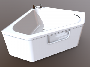 Bathtub Angle Modello 3D