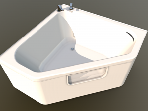 Bathtub Angle 3D Model