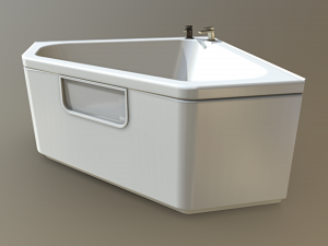 Bathtub Angle 3D Model