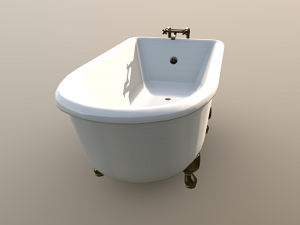 Bathtub Clawfoot Modèle 3D