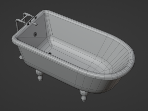 Bathtub Clawfoot Modèle 3D