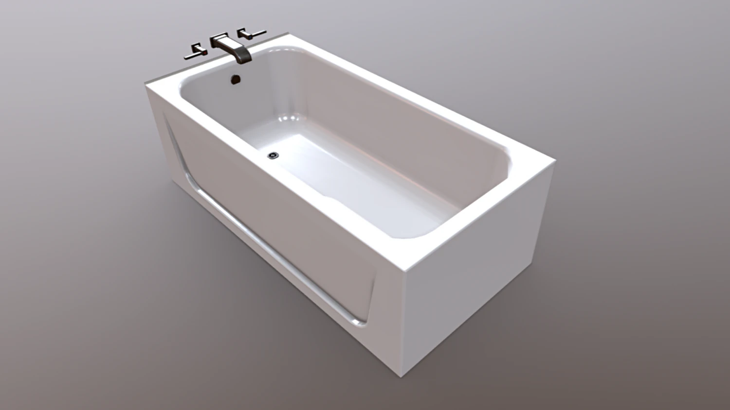 K&uuml;vet Dikd&ouml;rtgen 3D Model .c4d .max .obj .3ds .fbx .stl .blend 