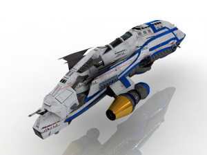 Spaceship Fantasy 3D Model 3D
