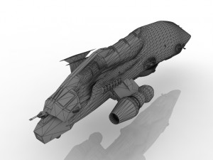 Spaceship Fantasy 3D Model 3D