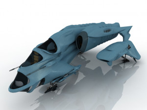 Spaceship Fantasy 3D-Modell