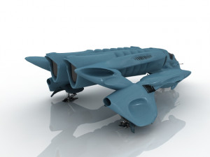 Spaceship Fantasy 3D Model