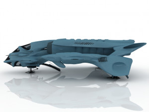 Spaceship Fantasy 3D Model